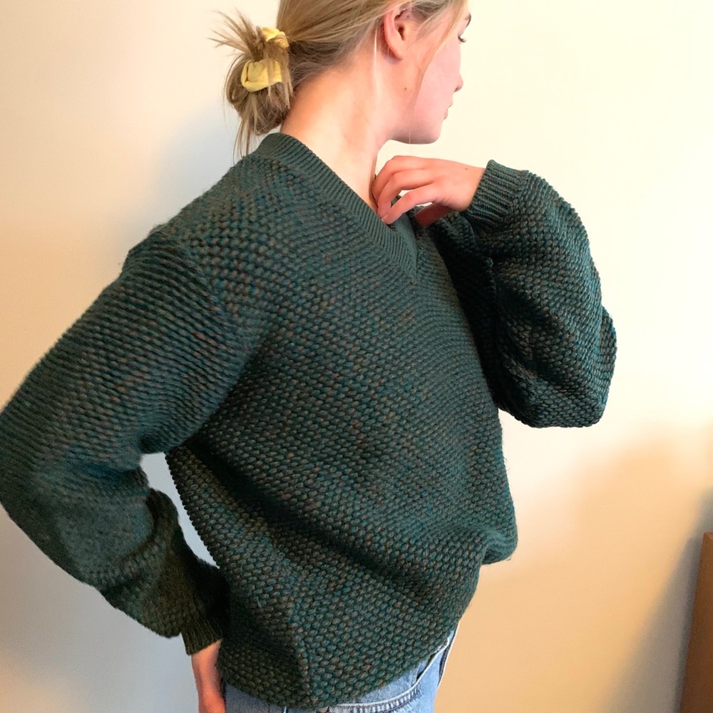 Vintage Chunky Knit Grandpa Oversized Sweater